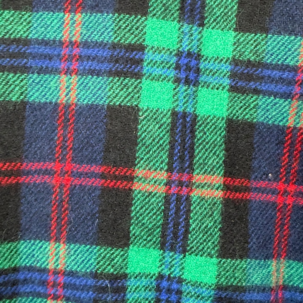 Talbots Green/Blue/Red Plaid Wool Blend A-Line Skirt Size 14 Office Career - Picture 4 of 9